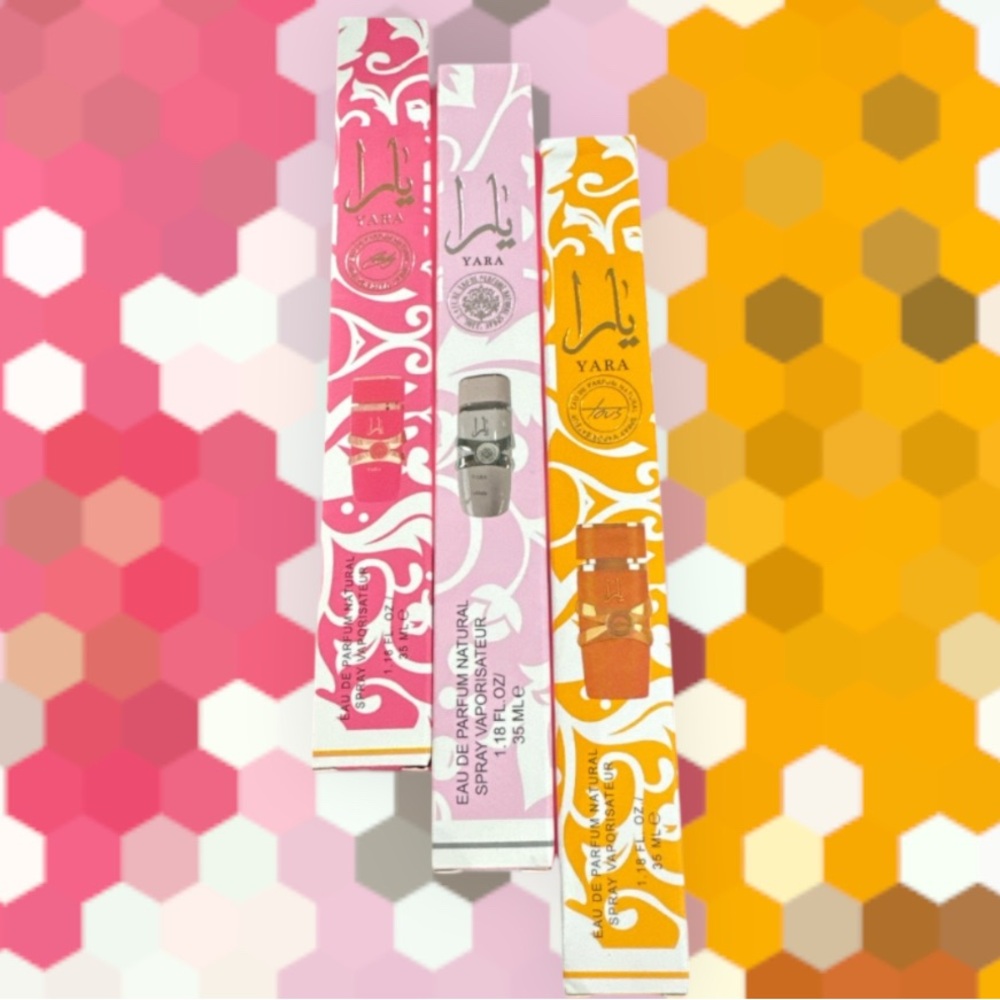 Yara EDP Set - Candy, Pink, Tous 35ml each. Manufactured in U.A.E. NIB all 3!!!!
